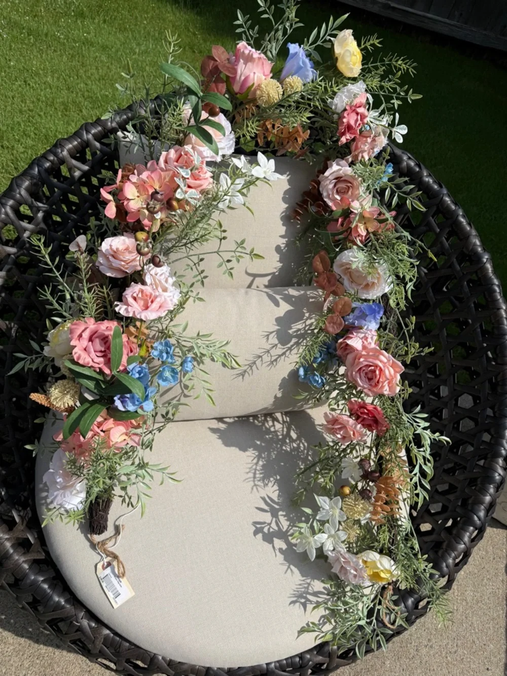 Frontgate Floral Garland - NWT